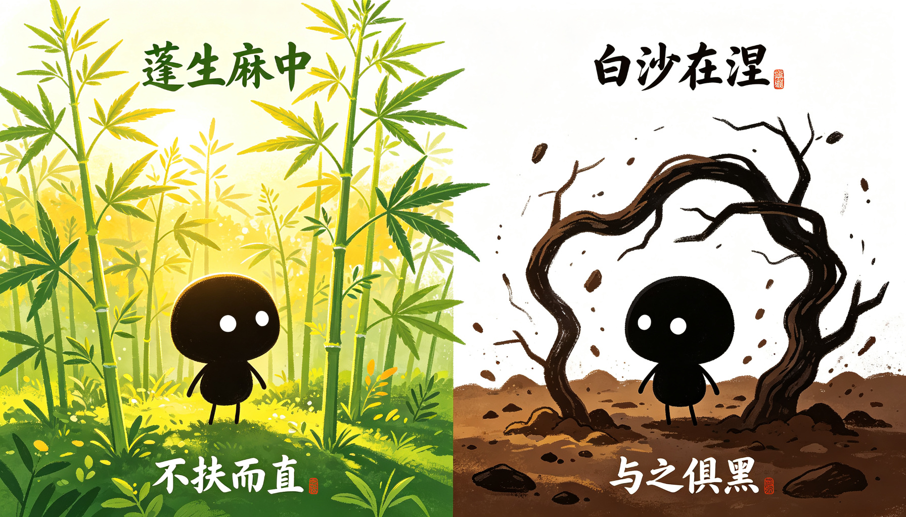 环境赋能——蓬生麻中，不扶而直